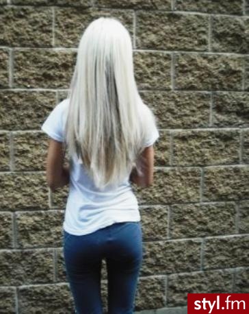 Blond Rozpuszczone Proste Na co dzień Długie Fryzury