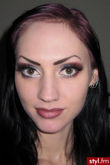 Silver, Blue and Purple Makeup look - Wieczorowe Makijaże