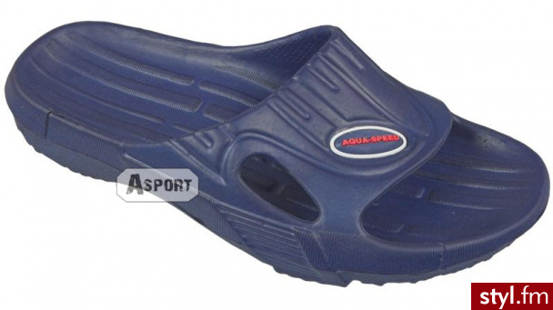 Klapki ARIzONA granatowe Aqua-Speed ( 467-10 ) Odcienie fioletu - Klapki Buty Moda