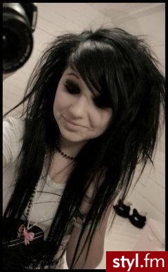 EMO Alternatywne Średnie Fryzury