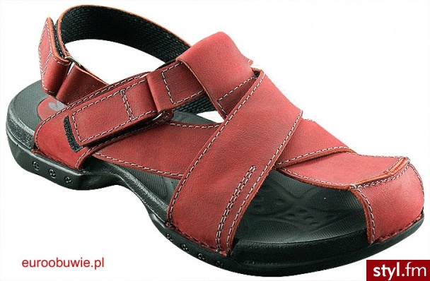 SOzA buty Bio Eco SO-672-B Sandały Odcienie czerwieni - Sandały Buty Moda