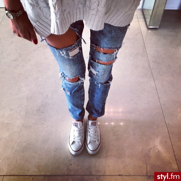 Jeansy Spodnie Moda