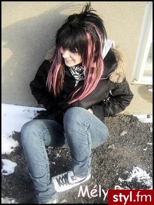EMO Alternatywne Średnie Fryzury