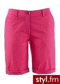Bonprix Bermudy ciemnoróżowy 909812_19526 - Szorty Spodnie Moda