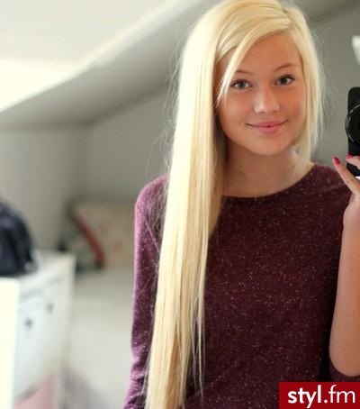 Blond Rozpuszczone Proste Na co dzień Długie Fryzury