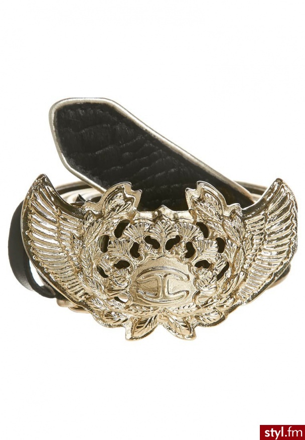 Just Cavalli Pasek czarny (S07TP0052) - Paski Dodatki Moda