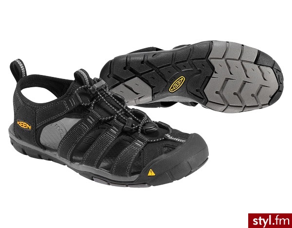 Keen Sandały Clearwater CNX Black/Gargoyle (CLEARWATER-MN-BKGA) - Sandały Buty Moda