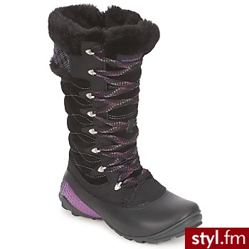 Merrell BUTY WINTERBELLE PEAK Black - Kozaki Buty Moda