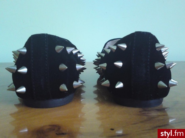 moje nowe studded loafers :) - Balerinki Buty Moda