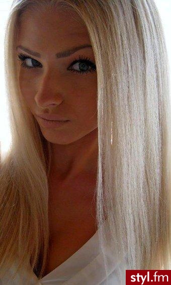 Blond Rozpuszczone Proste Na co dzień Długie Fryzury