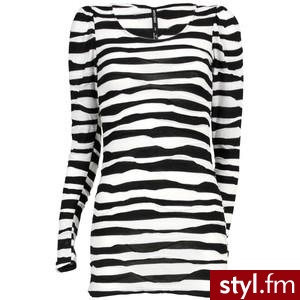 Backstage Galaxy Dress in Black/White Stripe - as seen on Ko... - Polyvore. Pobrano ze strony: http://www.polyvore.com/backstage_galaxy_dress_in_black/thing?id=27118704 - Misz-masz