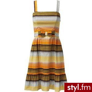 French Connection A-Line Stripe Bow Dress 289 PLN (60 GBP) - Pozostałe Ciuchy Moda