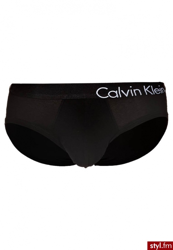 Calvin Klein Underwear BOLD COTTON HIP BRIEF Figi czarny - Majtki Bielizna Moda