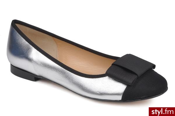 Valensi BALERINKI G2 TOILE W BY VALENSI (Srebrny) - Balerinki Buty Moda