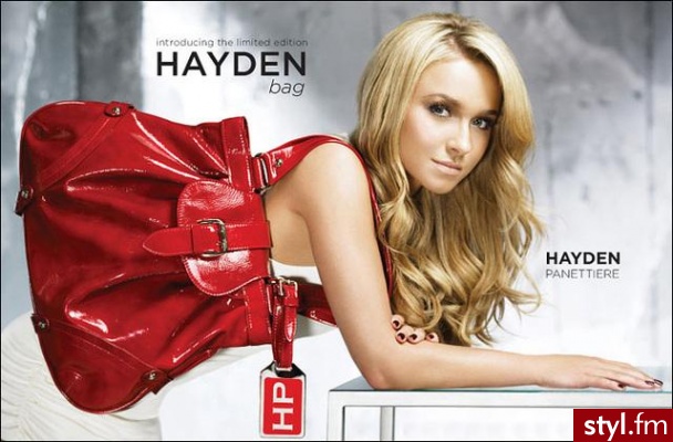 Hayden Panettiere i czerwona torba - kolorowa, lecz ponadczasowa ;-). - Pozostałe Torebki Moda