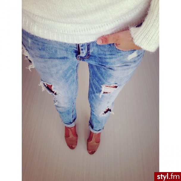 Jeansy Spodnie Moda