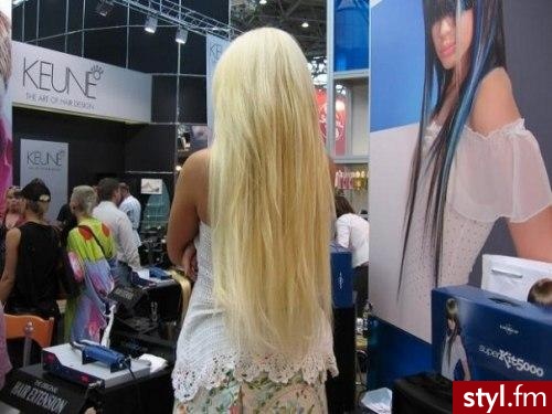 Blond Rozpuszczone Proste Na co dzień Długie Fryzury
