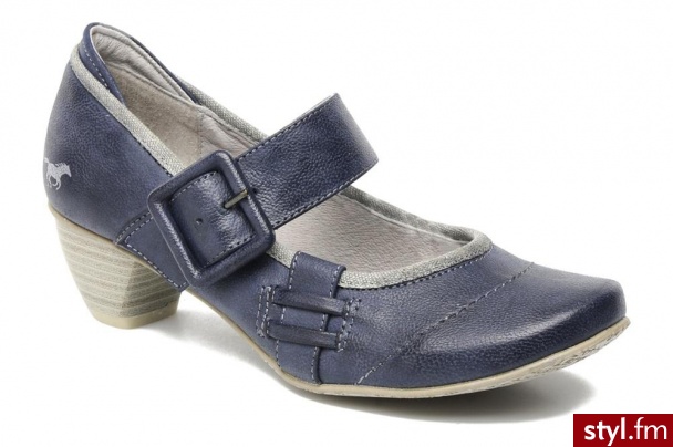 MUSTANG SHOES CZÓŁENKA POLLY BY (Niebieski) - Czółenka Buty Moda