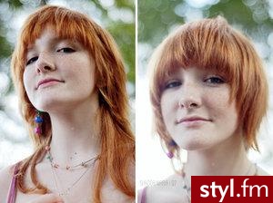 Średnie Fryzury