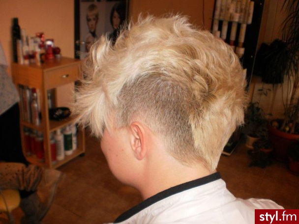 Blond Rozpuszczone Proste Na co dzień Krótkie Fryzury