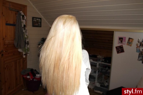 Blond Rozpuszczone Proste Na co dzień Długie Fryzury