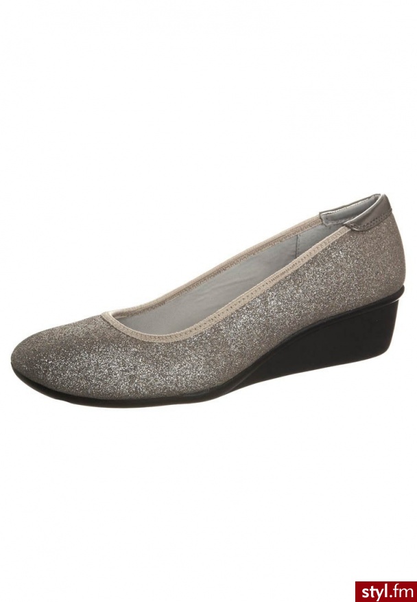 Anne Klein DAX Baleriny srebrny - Balerinki Buty Moda