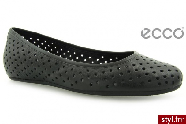 Ecco OWANDO BLACK - Balerinki Buty Moda