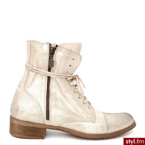 Venezia BOTKI SZNUROWANE 2190 CRA PLAT - Botki Buty Moda