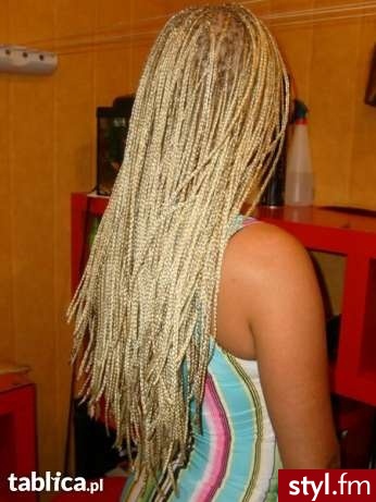 Blond Warkocze Proste Na co dzień Długie Fryzury