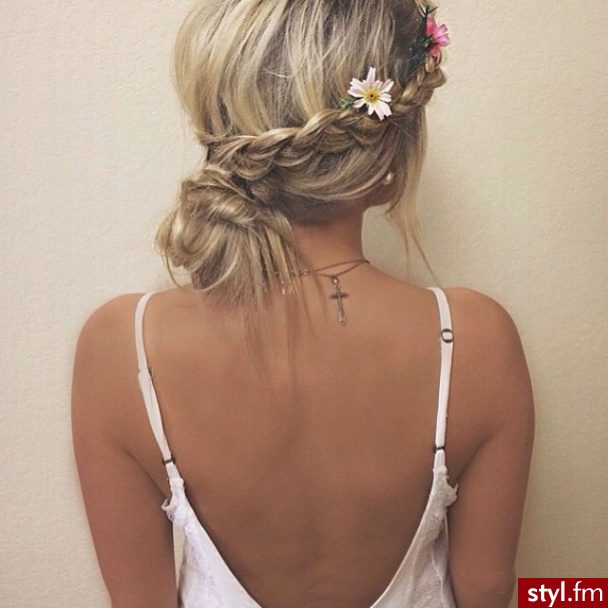 Blond Upięcie Proste Na co dzień Długie Fryzury