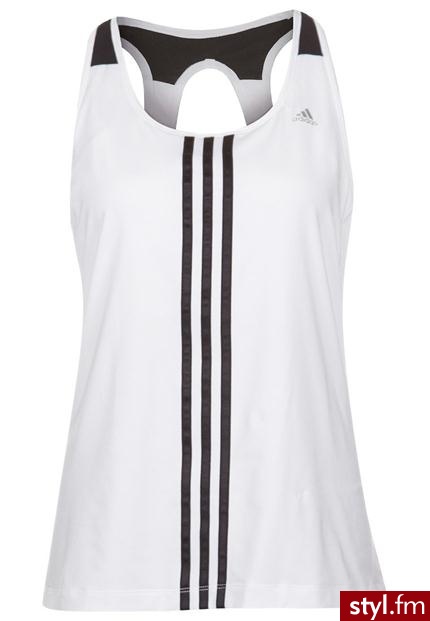 adidas Performance Top biały - Bluzki Ciuchy Moda