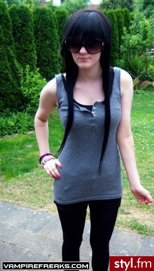 EMO Alternatywne Średnie Fryzury