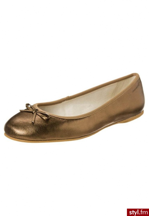 Vagabond BOUNCE Baleriny złoty (3500-183) - Balerinki Buty Moda