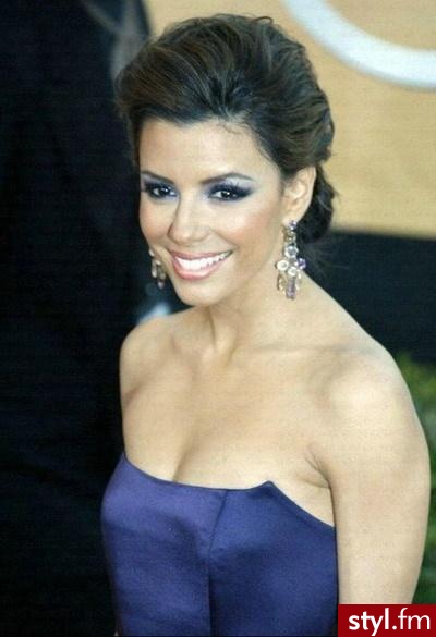 Eva Longoria - Wieczorowe Średnie Fryzury