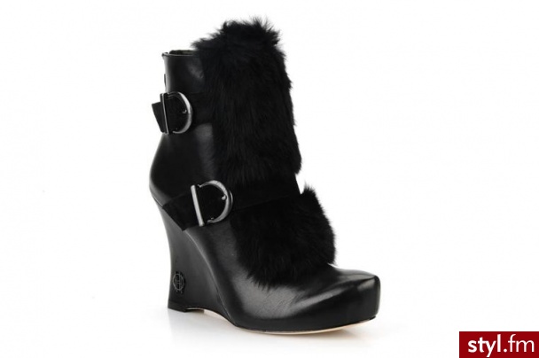 House of Harlow 1960 PÓŁBUTY I BOTKI ARISSA 2 BY (CZARNY) (Czarny) - Botki Buty Moda