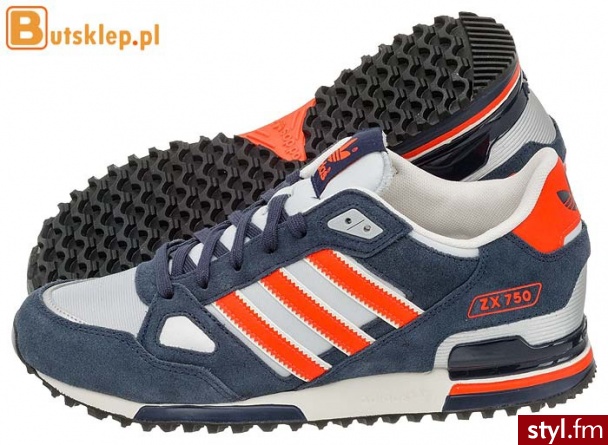 ADIDAS BUTY ZX 750 (Q35491) Sportowe Wielokolorowy - Sportowe Buty Moda