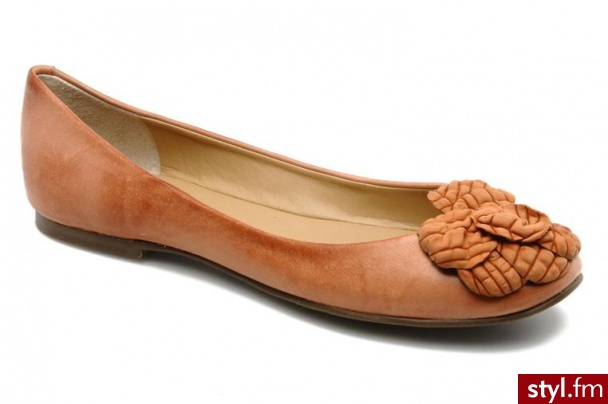 Dumond BALERINKI CACHACA BY DUMOND (Pomarańczowy) - Balerinki Buty Moda
