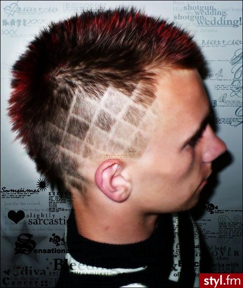 mragowo /fryzjer - majki - Punk Rock Alternatywne Średnie Fryzury