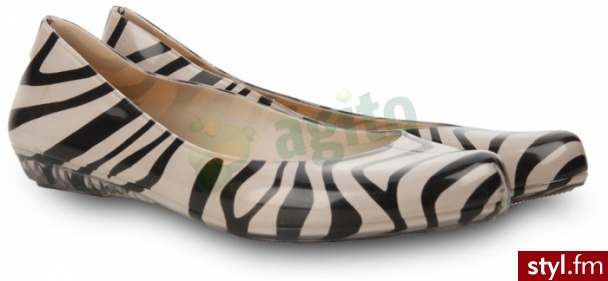 MEL Baleriny strawberry zebra zebra 824504 - Balerinki Buty Moda