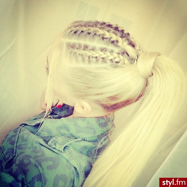 Blond Upięcie Proste Na co dzień Długie Fryzury