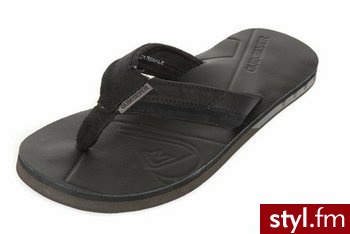 Quiksilver Klapki męskie HIATUS czarne roz.44 - Klapki Buty Moda