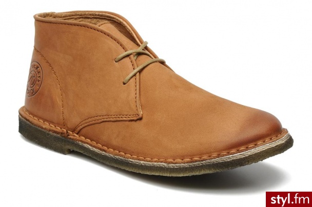Kickers PÓŁBUTY I BOTKI CREPY BY (Brązowy) - Botki Buty Moda