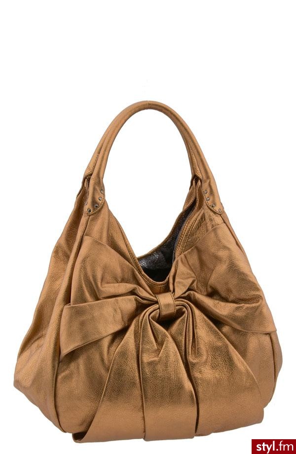 Duża torba z kokardą z metalicznym połyskiem od Betsey Johnson - 398$ - Pozostałe Torebki Moda