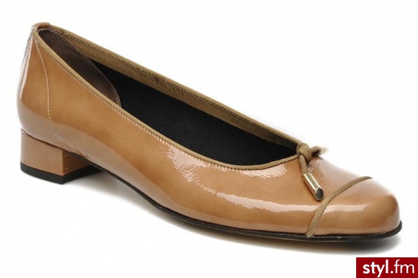 Elizabeth Stuart BALERINKI JOCO BY 62721Vernis camel - Balerinki Buty Moda