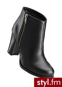 Bonprix Botki czarny 912555_22126 - Botki Buty Moda