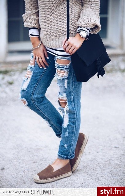 Jeansy Spodnie Moda