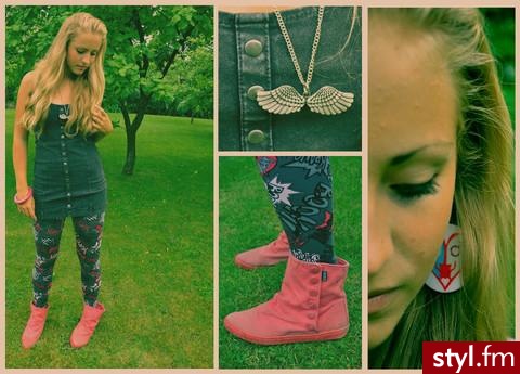 #  1. Dress, H&M
# 2. Leggins, H&M
# 3. Boots, Cheapo - Pozostałe Ciuchy Moda
