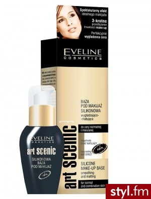 Eveline ART Scenic Wygładzająco matująca silikonowa Baza pod makijaż do cery normalnej i mieszanej 20 ml - Dzienne Makijaże