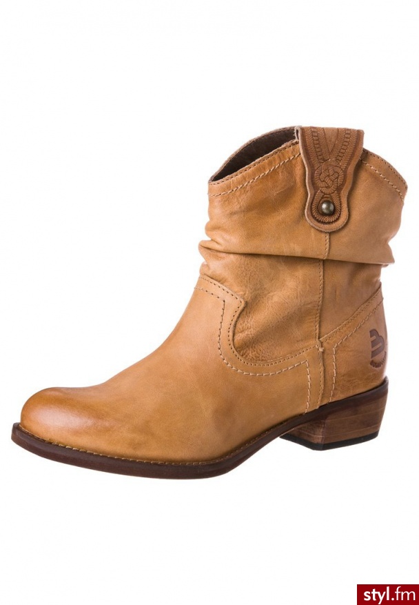 Bullboxer Botki kowbojki i motocyklowe brązowy (957627) - Botki Buty Moda