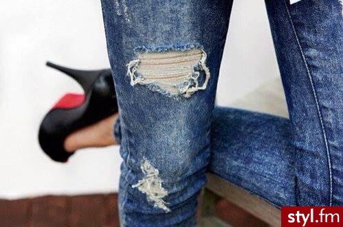 Jeansy Spodnie Moda